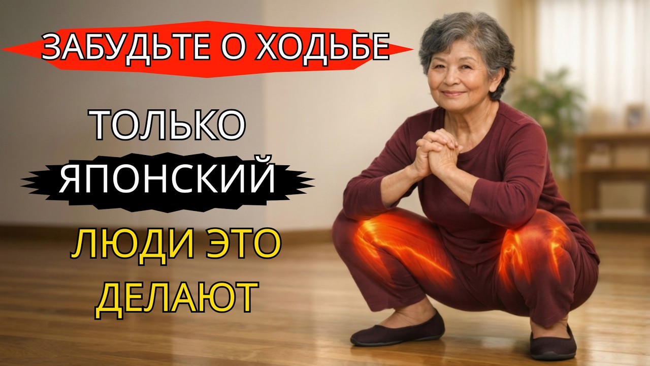 5 упражнений, которые японцы используют, чтобы поддерживать силу ног после 60 лет