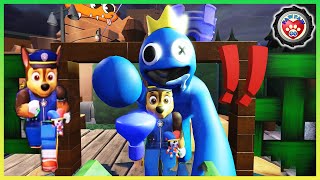 Paw Patrol Chase VS Rainbow Friends Chapter 2 Story [Roblox] - 汪汪隊立大功的阿奇去挑戰彩虹朋友第二章-故事劇本-機械方塊