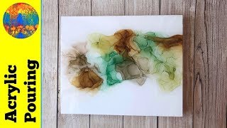 Alcohol Ink in Earth Tones