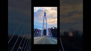 The beautiful Oakley C. Collins Memorial Bridge in Ironton Ohio