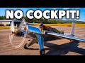 Inside the 1940s aircraft WITHOUT a cockpit