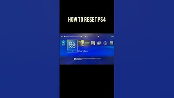How to factory reset your PS4