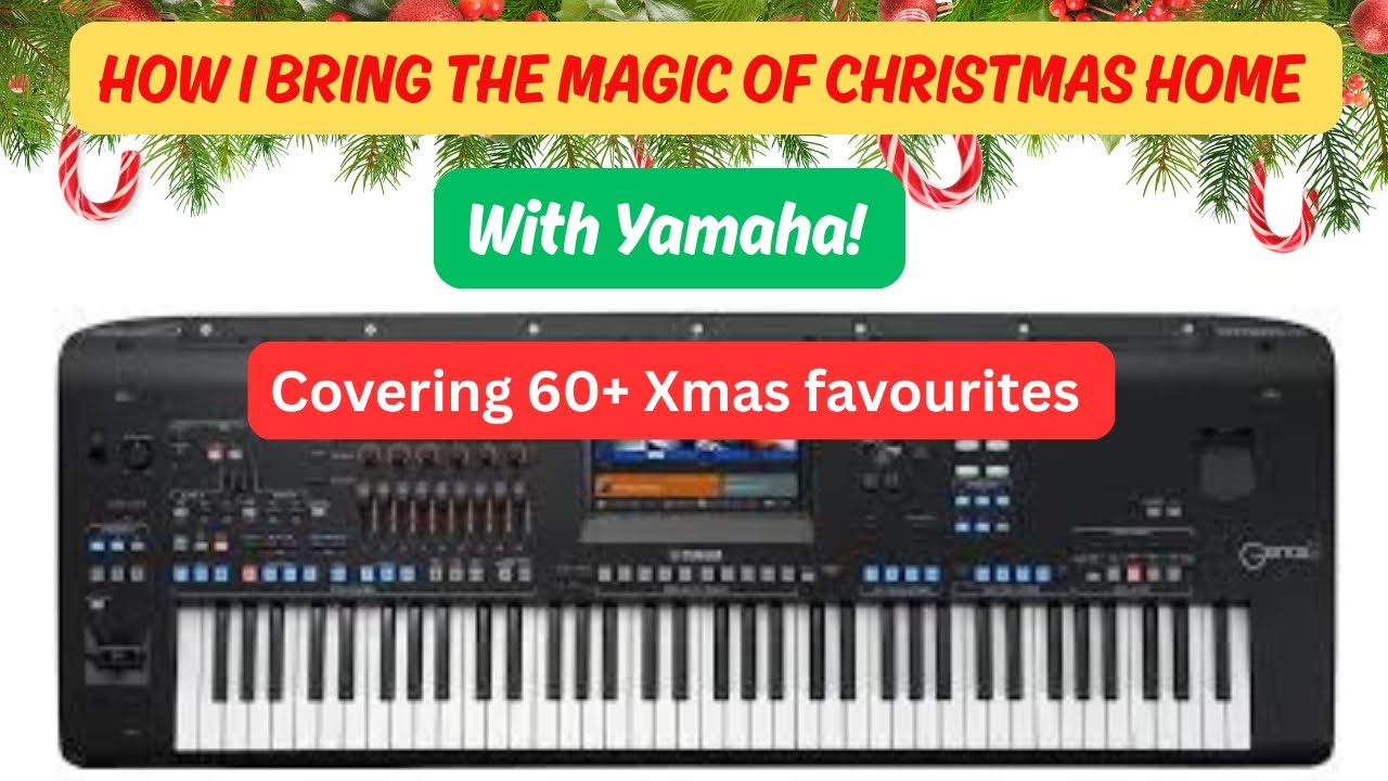 PLAY 64 CHRISTMAS SONGS on Yamaha GENOS 2 - 640 Xmas registrations for ...