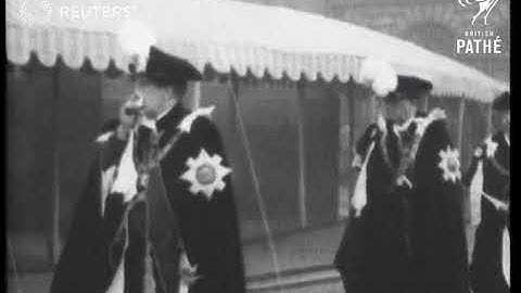 Knights of the Thistle service in Edinburgh (1929)