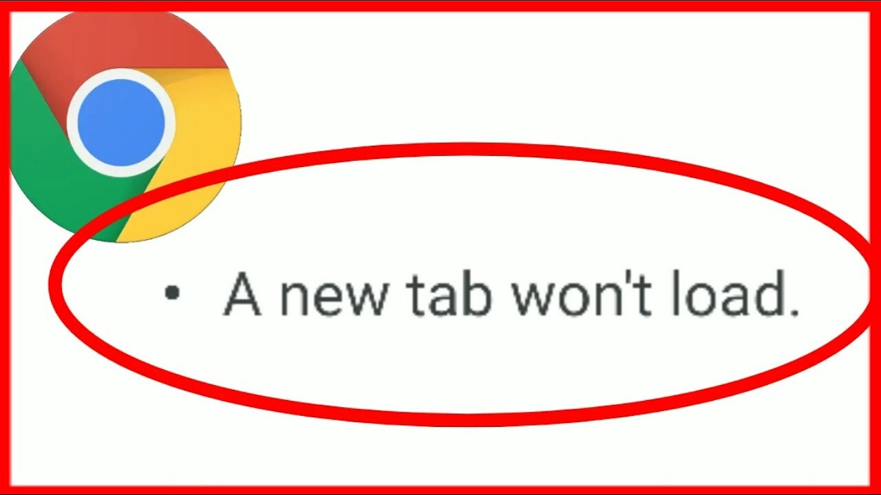 how to fix a new tab wont't load in google chrome YouTube