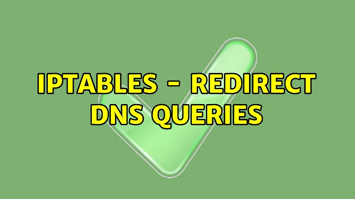 iptables - redirect DNS queries