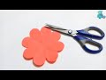 How to make simple  easy paper flower cutting  paper cutting  craft tutorial