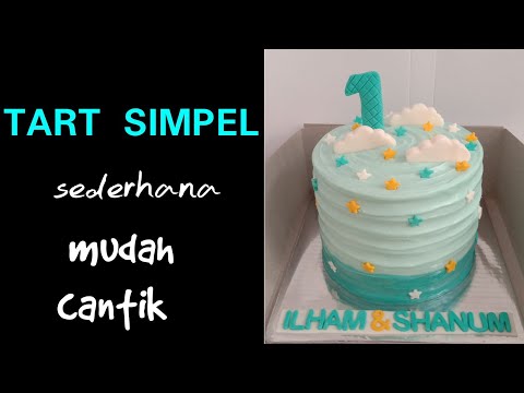 Dekorasi atau menghias kue yang sederhana bisa dilakukan siapa saja, teknik ya tidak cukup sulit. Bi. 