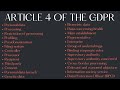 GDPR Article 4 – All 26 Definitions Explained with Real-Life Examples