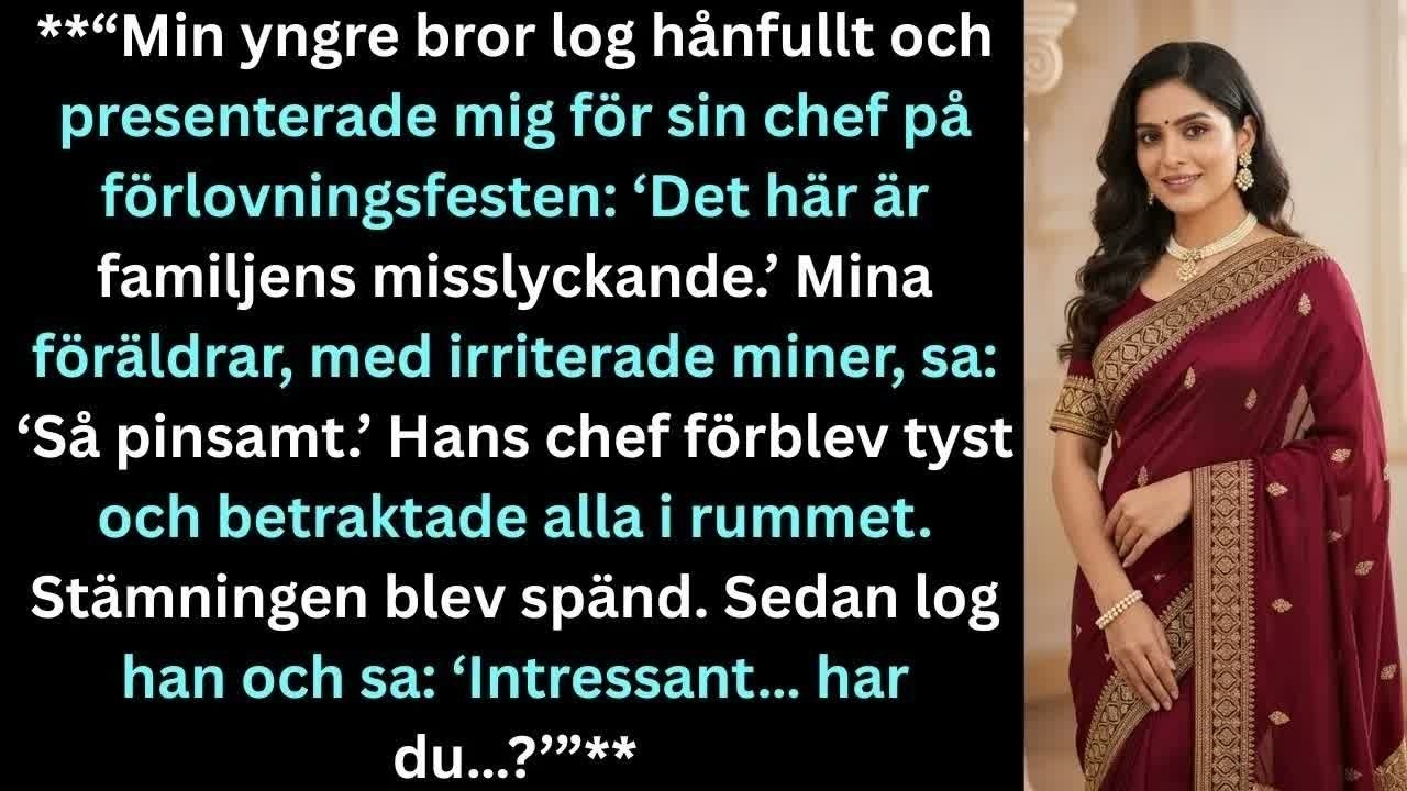 Min bror kallade mig ”familjens misslyckande” inför hela festen – och mina föräldrar skrattade bara med. Hans chef, en mäktig man jag aldrig träffat, stirrade på mig utan att le. Sedan sa han tyst...