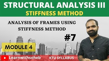 Analysis of Frames using Stiffness Method|| Stiffness Method ||Module 4||KTU S7 CIVIL | SA3|