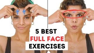 5 Best Full Face Exercises 3 Minute Routine For Wrinkles And Face Lift Blush With Me Face Yoga