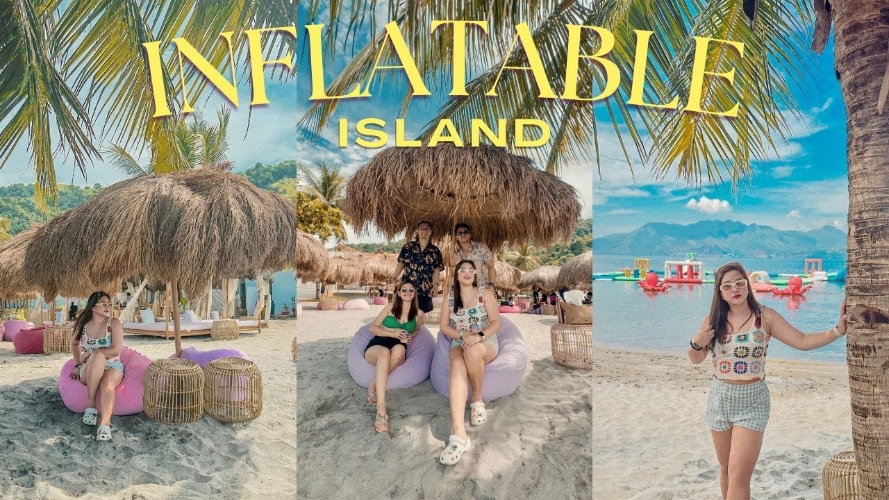 Exploring INFLATABLE ISLAND BEACH CLUB In Zambales 🌴🌺 | Subic Tour Vlog ...