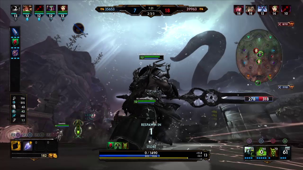 SMITE Scylla Arena Build 17-4 Triple Kill for the win!!! Go to end of game for the build