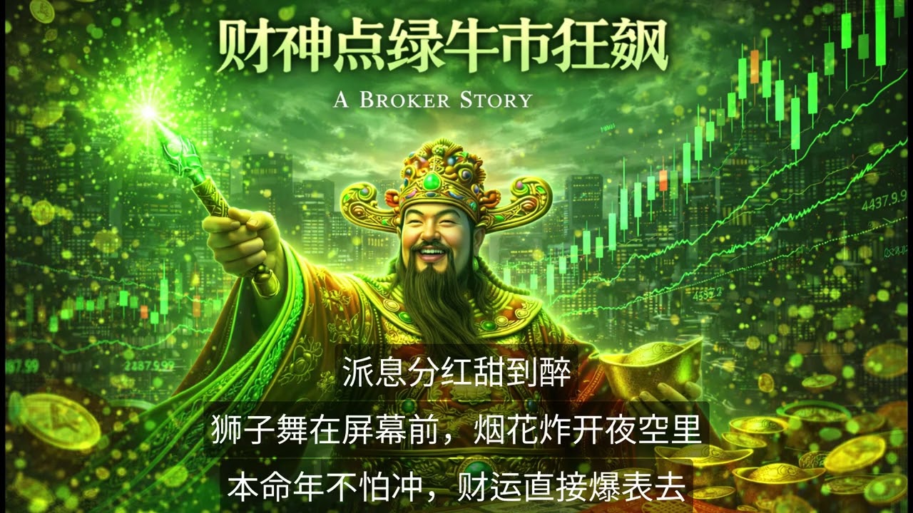 财神点绿牛市狂飙
