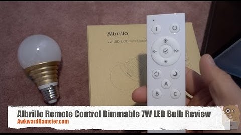 Albrillo Remote Control Dimmable 7W LED Bulb Review