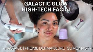 Galactic Glow Meets High-Tech DermaFacial ✨ ASMR Massage + Slime Jelly Mask
