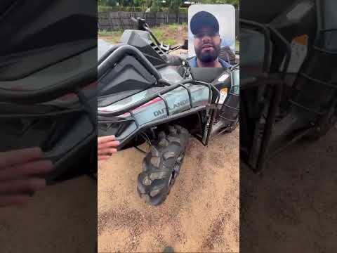 Olha aí o motivo da proteção de ferro #turmadoquadriciclo