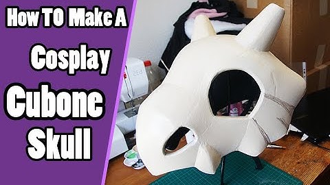 How To Make A Foam Cubone Skull for Cosplay + PDF Template