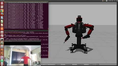 Gazebo simulator: Baxter and body tracking with Kinect v2