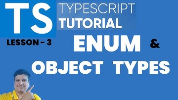 TypeScript Object Type & Enum Tutorial for JavaScript Developers | #typescripttutorial