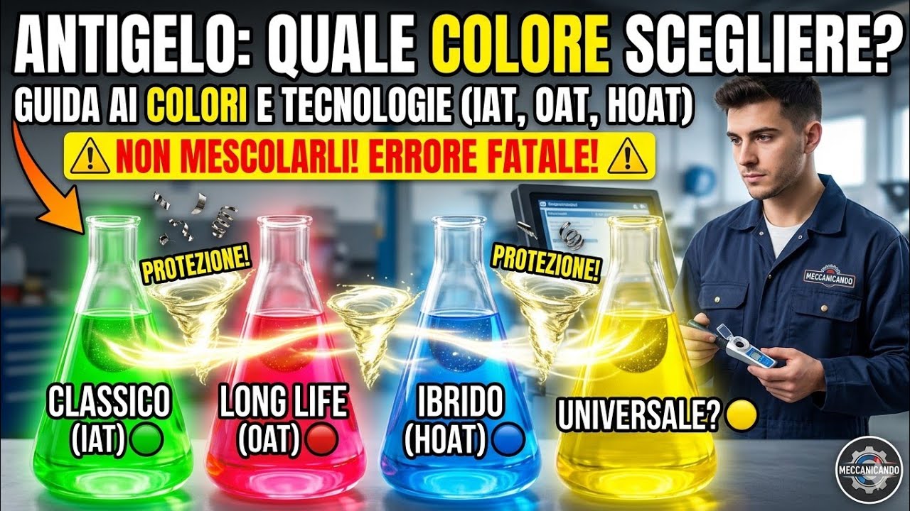Quale Antigelo Scegliere? Guida ai Colori @meccanicando 