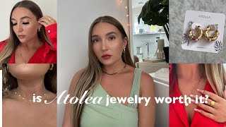 REVIEWING MY GOLD JEWELRY COLLECTION | atolea jewelry