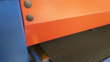 Mill Scale Removal & Grain Finishing of Hot Rolled Steel Part with Apex 37" Single Head Dry Machine