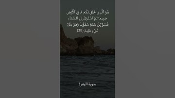 29 سورة البقرة: التلاوة المعبرة مع الترجمة الإنجليزية