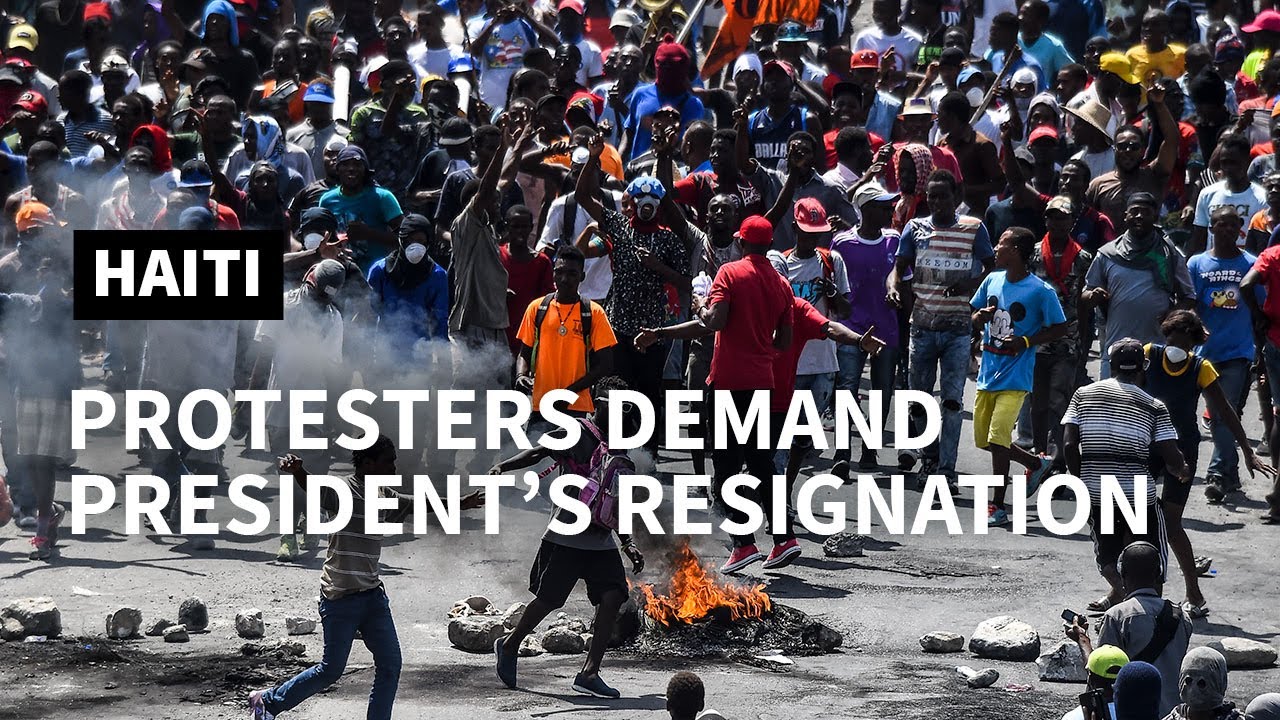 Haiti Protesters Take To The Streets Of The Capital Port Au Prince Afp Youtube