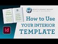 Using Your Interior Novel Template from Utorify • Adobe InDesign