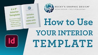 Using Your Interior Novel Template from Utorify • Adobe InDesign