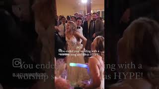 POV you ended your wedding with a worship song and it was HYPE! #christian #worship #worshipmusic