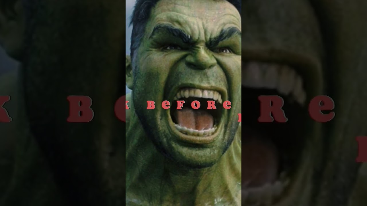 Hulk Before and after drug 