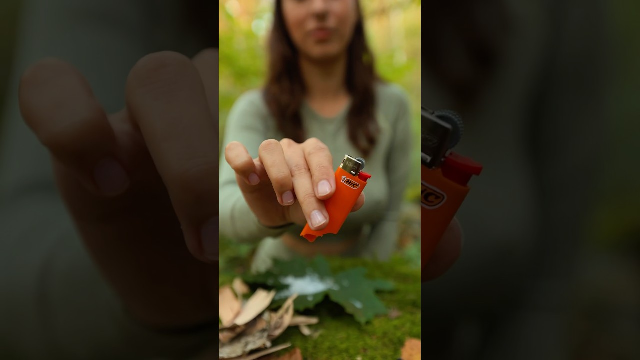 Smart hack from gorgeous lady to survive outdoors 🍀 