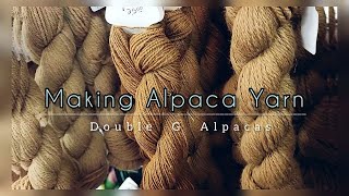 Making Alpaca Yarn   #doublblegalpacas