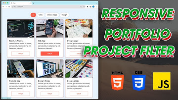 Responsive Portfolio Project Filter using HTML CSS & JS | Filter Image Gallery | Category Filter