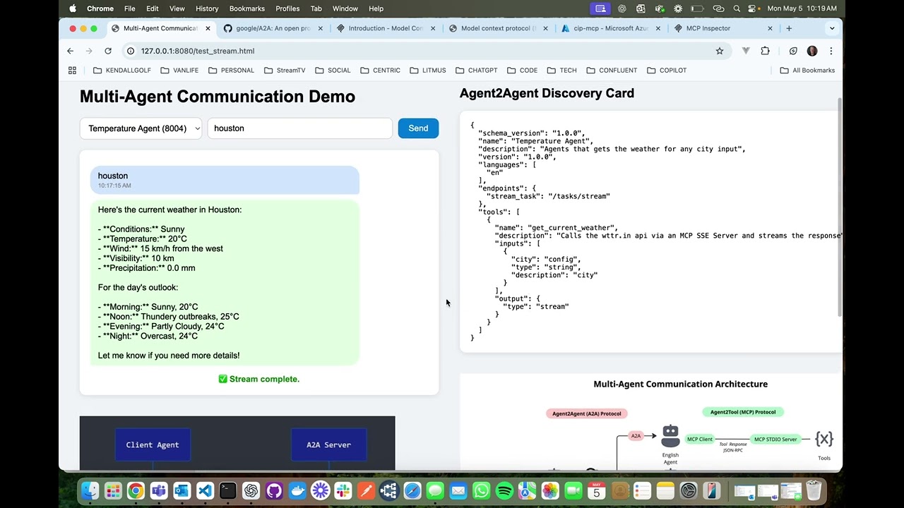 Multi Agent Communication Demo 🚀