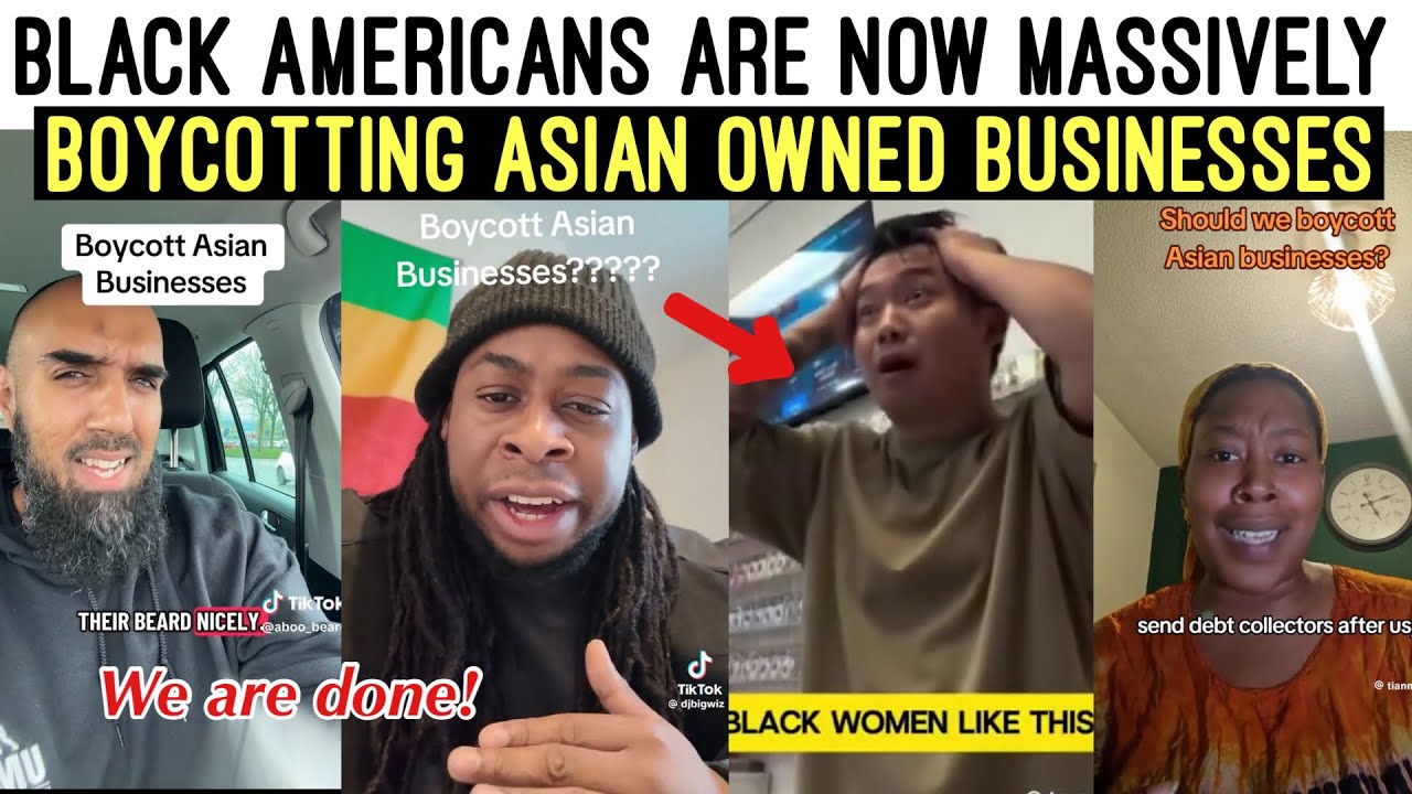 ЧЕРНОКОЖИЕ АМЕРИКАНЦЫ МАССОВО БОЙКОТИРУЮТ😳 БИЗНЕС, ПРИНАДЛЕЖАЩИЙ АЗИАТАМ!