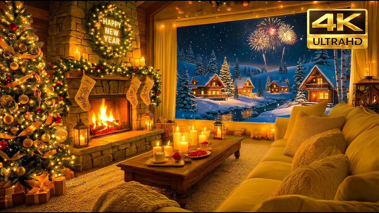 Winter Cabin Jazz 2026 ❄️ Extended Relaxing Piano Music for Stress Relief & New Year Vibes