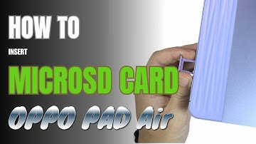 How to Install MicroSD Card to OPPO Pad Air