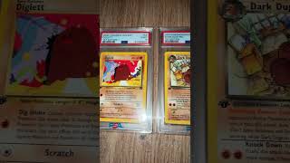 Team Rocket PSA 9 1st Edition Holo Evolution Diglett Dark Dugtrio