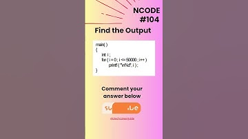 NCODE #104 | Find the Output | Comment your Answer Below | #coding #ncodeseries #ncode #coding #code