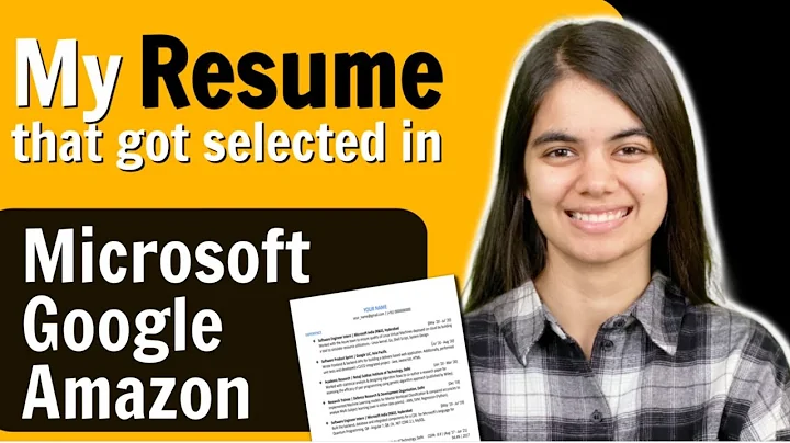 Why my Resume got selected in Google | Microsoft | Amazon | How to make Resume | Software Engineers - DayDayNews