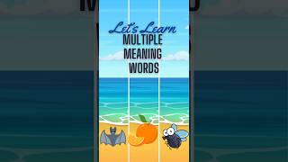 Let’s Learn Multiple Meaning Words #kindergarten #shorts #elementaryschool #teacher #kidstv #kids