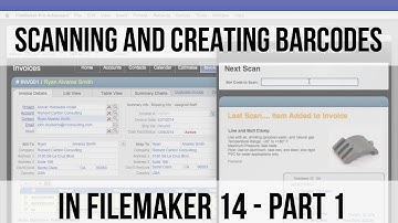 Scanning and Creating Barcodes in FileMaker 14 - Part 1| FileMaker 14 Videos
