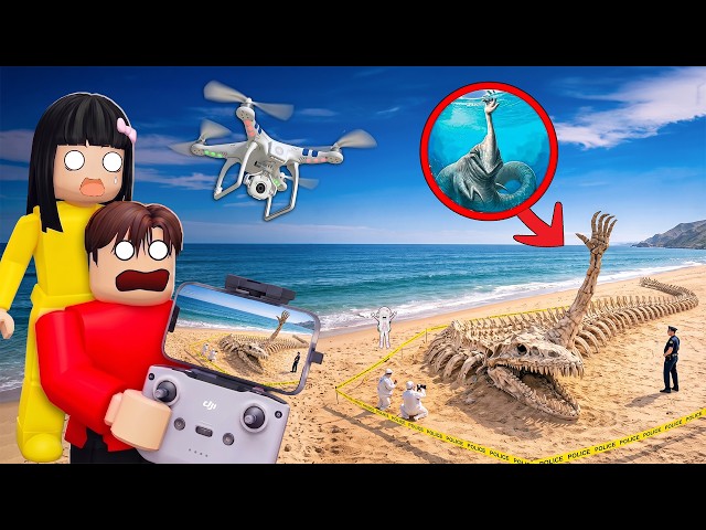 Yuta Mio Panik Drone Menemukan Kerangka HAND SEA MONSTER Di Laut | ROBLOX