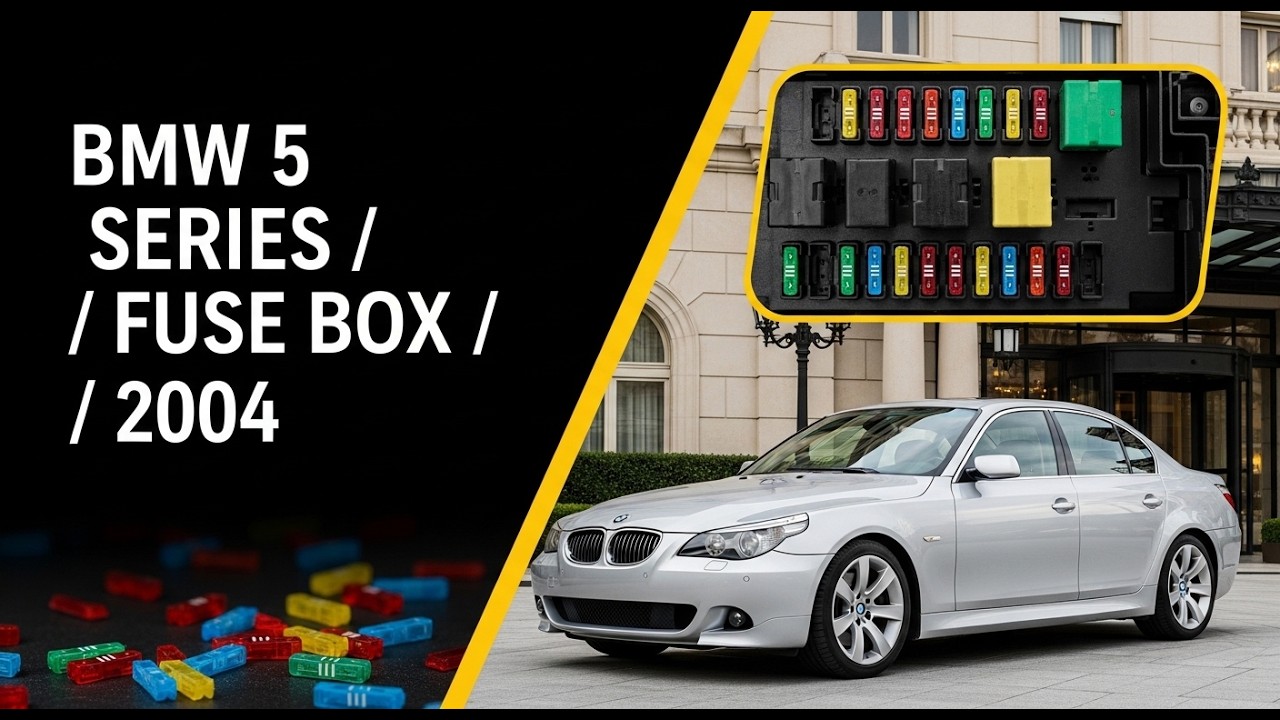 2004 BMW 5 Series E60 Fuse Box Diagram – Location, Layout and Fuse