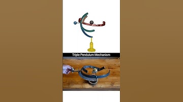 Triple pendulum mechanism working🔥 #howitworks #mechanism #machine #viralvideo #shorts #reels #edit