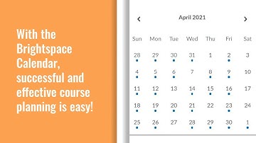 Brightspace Calendar